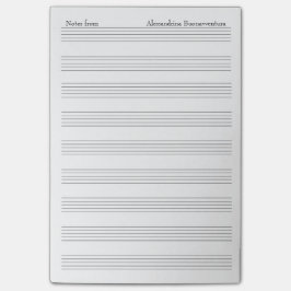 Blanco personele muziek Opmerking Papier Aangepast Post-it® Notes