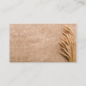 Blanco Plaatsen Kaarten Tarwe op Burlap Sack Count Plaatskaartje (Voorkant)