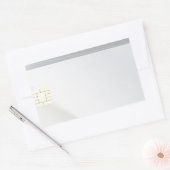 Blanco plastic kaarten met chip rechthoekige sticker (Envelop)