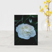 blanco-pure witte bloem kaart (Gele Bloem)