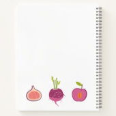 Blanco recept boek met groenten en fruit (Achterkant)