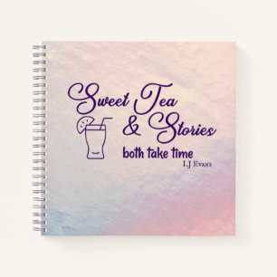 Blanco recept-boek met "Lieve thee & verhalen" Notitieboek