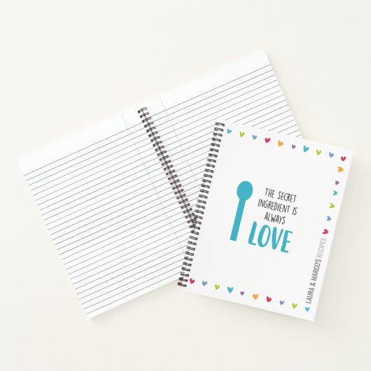 Blanco recept boek voor paren (Binnen)