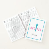 Blanco recept te schrijven kookboek notitieboek (Binnen)