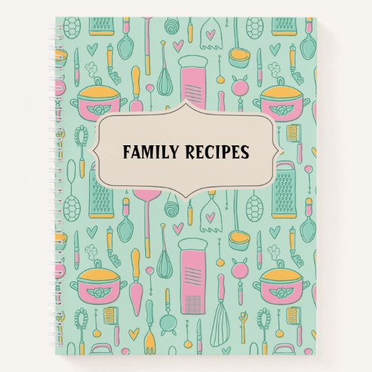 Blanco Recipbook om in te schrijven Notitieboek (Voorkant)