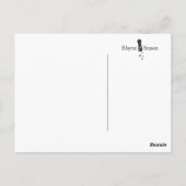 Blanco Recipe Design Note-kaarten op ritme en seiz Briefkaart (Achterkant)