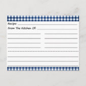 Blanco recipe Kaarten: Gingham Dreams Briefkaart (Voorkant)