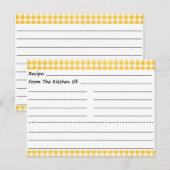 Blanco recipe Kaarten: Gingham Dreams Briefkaart (Voorkant / Achterkant)