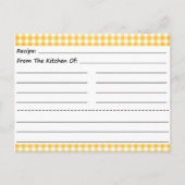 Blanco recipe Kaarten: Gingham Dreams Briefkaart (Voorkant)
