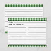Blanco recipe Kaarten: Gingham Dreams Briefkaart (Voorkant / Achterkant)