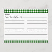 Blanco recipe Kaarten: Gingham Dreams Briefkaart (Voorkant)