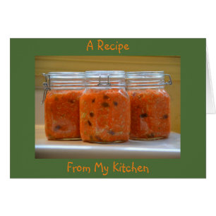 Blanco Recipe Note Kaart