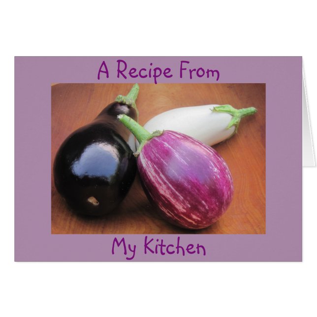 Blanco Recipe Note Kaart (Voorkant Horizontaal)