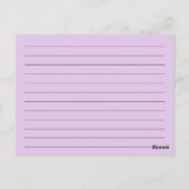 Blanco recipekaarten: Bloem Briefkaart Bouquet (Achterkant)