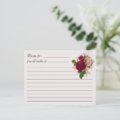 Blanco recipekaarten: Floral Bouquet Briefkaart (Staand voorkant)