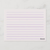 Blanco recipekaarten: Multicolor Peacock Briefkaar Briefkaart (Achterkant)