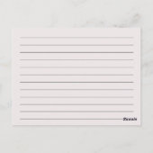 Blanco recipekaarten: Rose Bouquet Briefkaart (Achterkant)