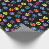 Blanco regenboogpaw afdrukpapier cadeaupapier (Hoek)