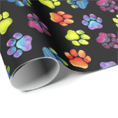 Blanco regenboogpaw afdrukpapier cadeaupapier (Rol Hoek)