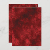 BLANCO RODE CREËER JE EIGEN POST KAART (Voorkant / Achterkant)