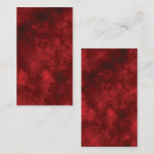 BLANCO RODE CREËER JE EIGEN VISITEKAARTJE (Voorkant / Achterkant)