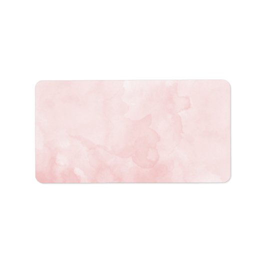 Blanco Roos Blush Waterverf Etiket (Voorkant)
