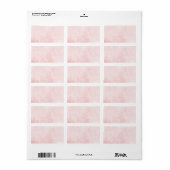 Blanco Roos Blush Waterverf Etiket (Full Sheet)