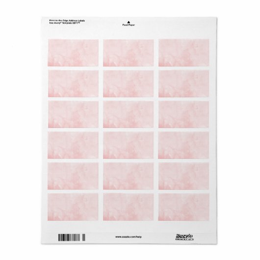 Blanco Roos Blush Waterverf Etiket (Full Sheet)