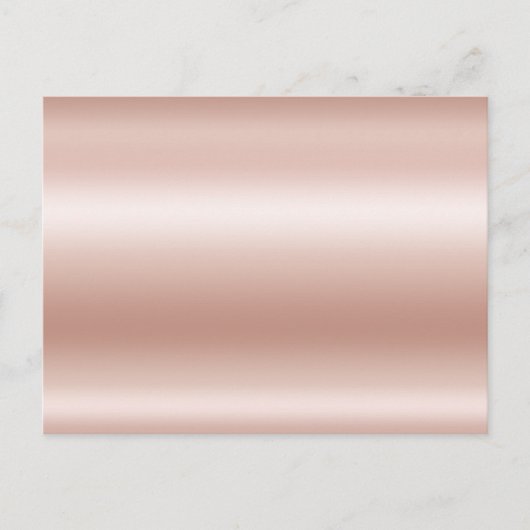 Blanco Roos Gold Ombre Folie Briefkaart (Voorkant)