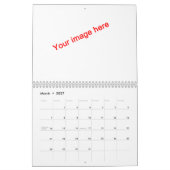 Blanco rooster kalender (Mar 2027)