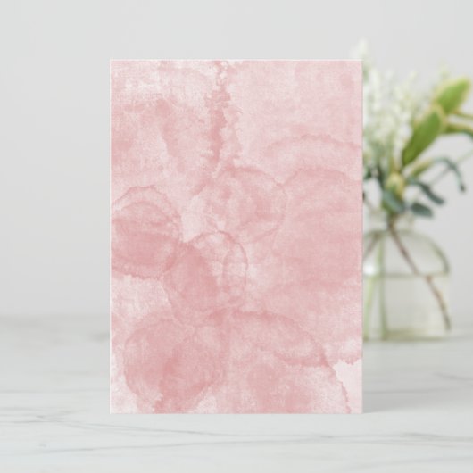 Blanco roze bruiloft of partijuitnodiging kaart (Staand voorkant)