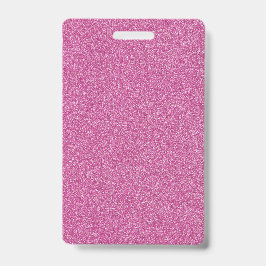 Blanco roze glitter DIY Sjabloon Aangepaste tekst  Badge