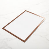 Blanco Roze Goud Folie Uitnodiging (Gedraaid)