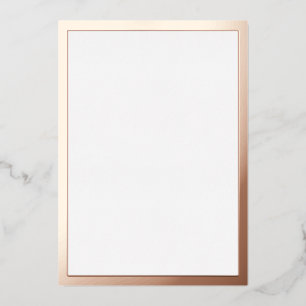 Blanco Roze Goud Folie Uitnodiging