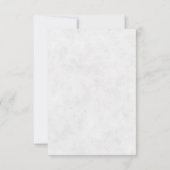 Blanco roze waterverf florale hartbruiloft kaart (Achterkant)