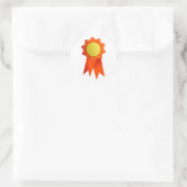 Blanco rozet ronde sticker (Tas)
