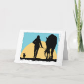 blanco ruitersport Wenskaart Kaart (Voorkant)