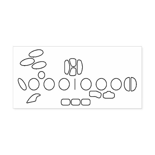 Blanco saxofoon vingeren rubberstempel (Afrduk)