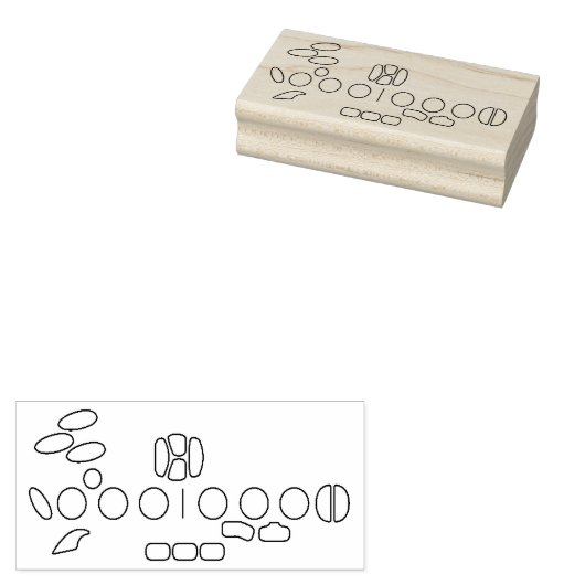 Blanco saxofoon vingeren rubberstempel (Gestempeld)