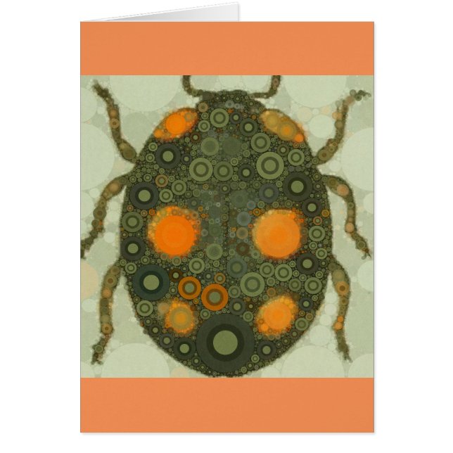 Blanco  scarab Beetle Insect Art (Voorkant)
