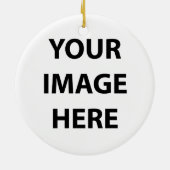 Blanco sierse Sjabloon Keramisch Ornament (Achterkant)