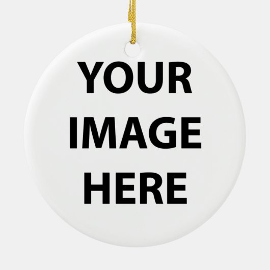 Blanco sierse Sjabloon Keramisch Ornament (Achterkant)