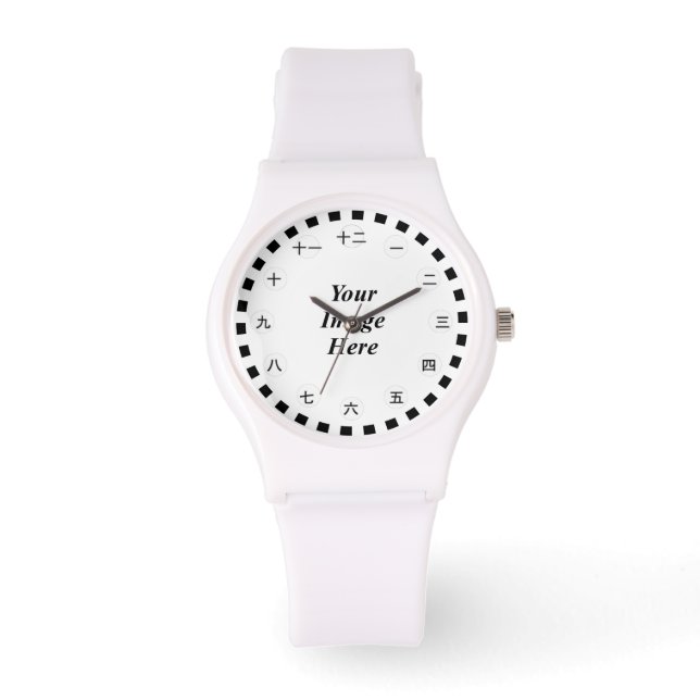 Blanco Sjabloon (Chn/Jp Face) van Kenneth Yoncich Horloge (Voorkant)