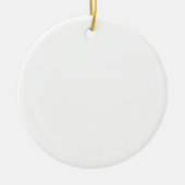 Blanco Sjabloon, DIY, eenvoudig aanpassen Tekst to Keramisch Ornament (Voorkant)