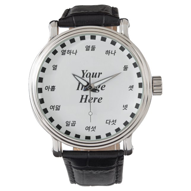 Blanco Sjabloon (Koreaans gezicht) van Kenneth Yon Horloge (Voorkant)
