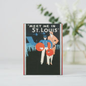 Blanco Sjabloon - Ontmoet me in St. Louis Briefkaart (Staand voorkant)