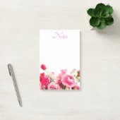 Blanco Sjabloon Rozen Bloemen Waterverf Post-it® Notes (Kantoor)