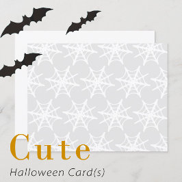 Blanco spin Web Print Halloween Kaarten