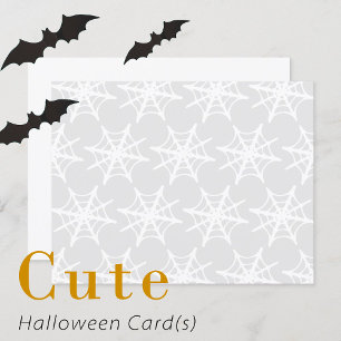 Blanco spin Web Print Halloween Kaarten