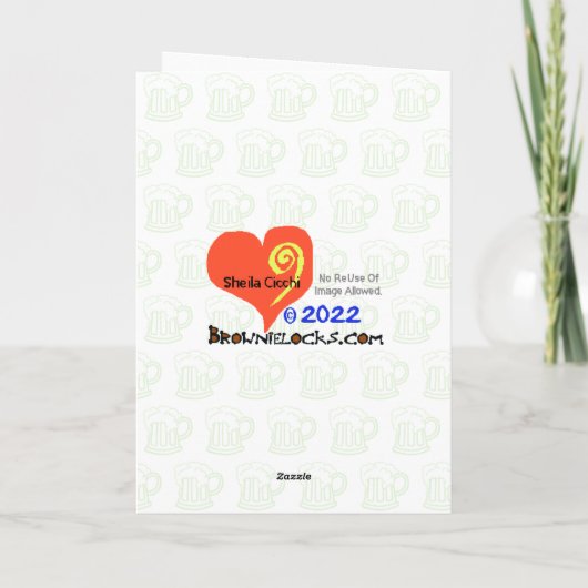 Blanco St. Urho's Day Card voor aanpassing Kaart (Achterkant)